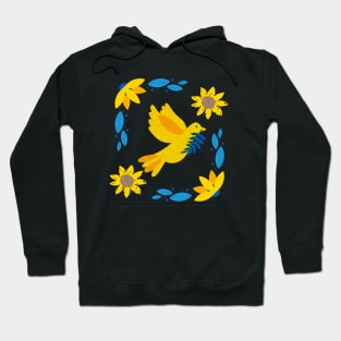 Support Ukraine Floral Look Hoodie